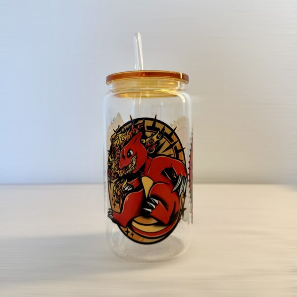 Dracaufeu - mug en verre