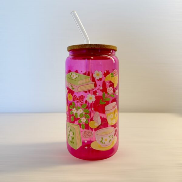 Photoroom_002_20251129_133341 Books & Flowers - mug en verre