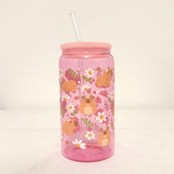 IMG_2792 Capybara rose - mug en verre