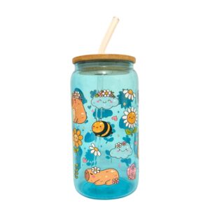 img_2786-photoroom Capybara & Flowers - mug en verre